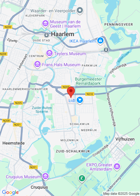 Spoedpost Haarlem Zuid için Google harita resmi