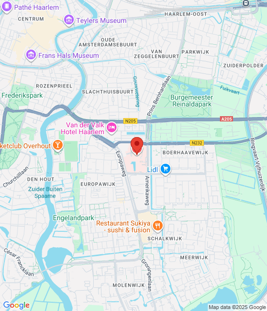 Spoedpost Haarlem Zuid için Google harita resmi