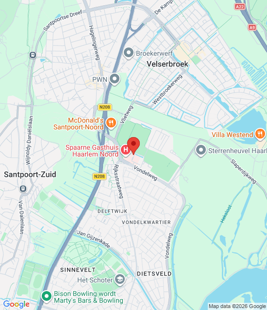 Spoedpost Haarlem Noord için Google harita resmi