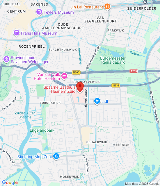Spoedpost Haarlem Zuid için Google harita resmi
